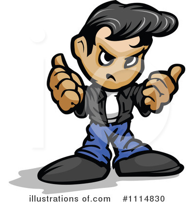 Greaser Clipart #1114830 by Chromaco