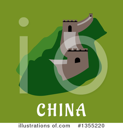 Great Wall Of China Clipart #1355220 by Vector Tradition SM
