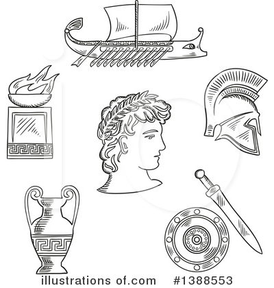 Royalty-Free (RF) Greek Clipart Illustration by Vector Tradition SM - Stock Sample #1388553