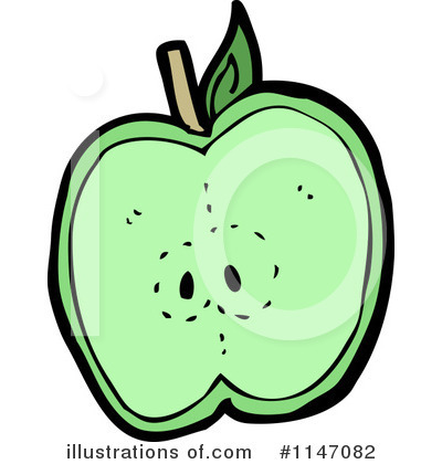 Royalty-Free (RF) Green Apple Clipart Illustration by lineartestpilot - Stock Sample #1147082