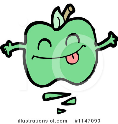 Royalty-Free (RF) Green Apple Clipart Illustration by lineartestpilot - Stock Sample #1147090
