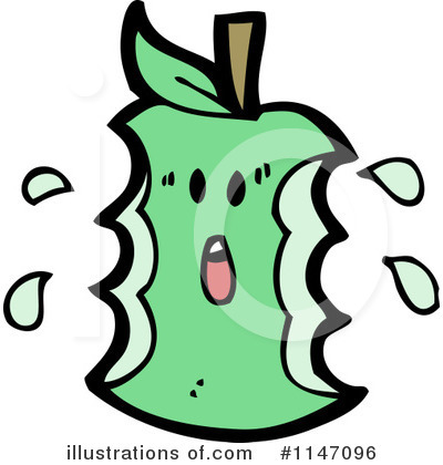 Royalty-Free (RF) Green Apple Clipart Illustration by lineartestpilot - Stock Sample #1147096