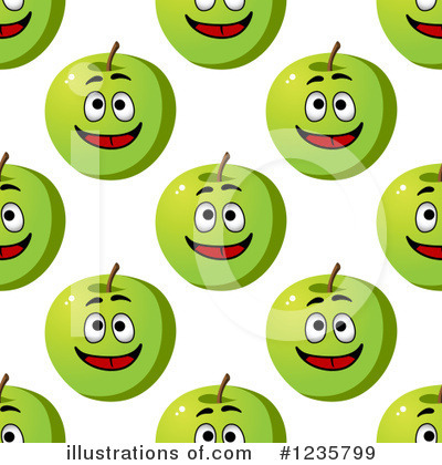 Royalty-Free (RF) Green Apple Clipart Illustration by Vector Tradition SM - Stock Sample #1235799