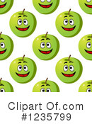 Green Apple Clipart #1235799 by Vector Tradition SM