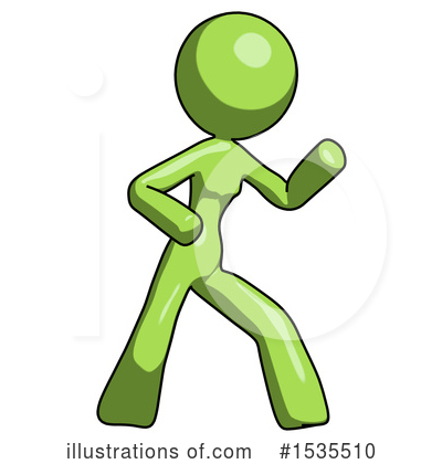 Royalty-Free (RF) Green Design Mascot Clipart Illustration by Leo Blanchette - Stock Sample #1535510