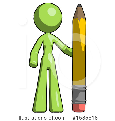 Royalty-Free (RF) Green Design Mascot Clipart Illustration by Leo Blanchette - Stock Sample #1535518