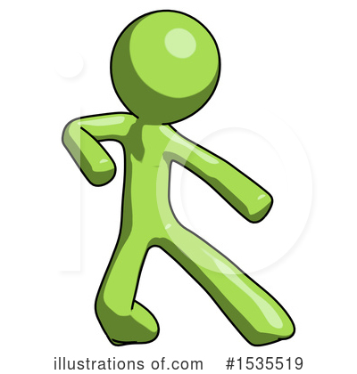 Royalty-Free (RF) Green Design Mascot Clipart Illustration by Leo Blanchette - Stock Sample #1535519