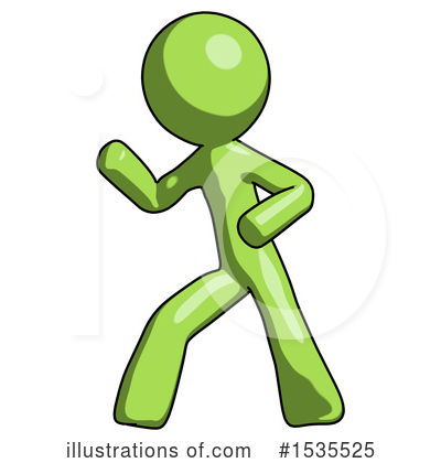 Royalty-Free (RF) Green Design Mascot Clipart Illustration by Leo Blanchette - Stock Sample #1535525