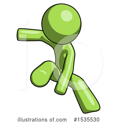 Royalty-Free (RF) Green Design Mascot Clipart Illustration by Leo Blanchette - Stock Sample #1535530