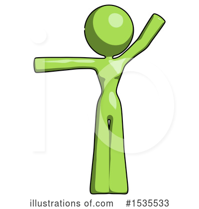Royalty-Free (RF) Green Design Mascot Clipart Illustration by Leo Blanchette - Stock Sample #1535533