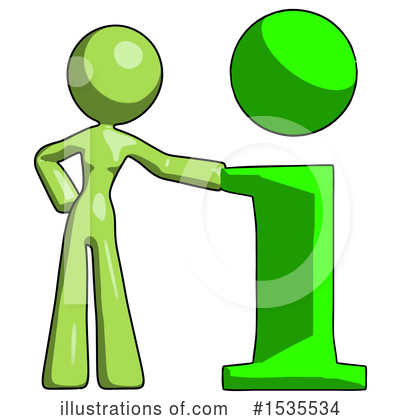 Royalty-Free (RF) Green Design Mascot Clipart Illustration by Leo Blanchette - Stock Sample #1535534