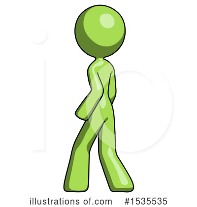 Royalty-Free (RF) Green Design Mascot Clipart Illustration by Leo Blanchette - Stock Sample #1535535