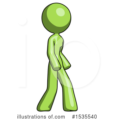 Royalty-Free (RF) Green Design Mascot Clipart Illustration by Leo Blanchette - Stock Sample #1535540