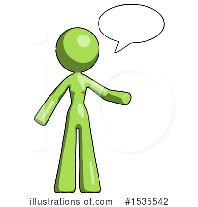 Royalty-Free (RF) Green Design Mascot Clipart Illustration by Leo Blanchette - Stock Sample #1535542