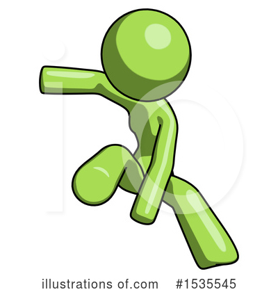 Royalty-Free (RF) Green Design Mascot Clipart Illustration by Leo Blanchette - Stock Sample #1535545