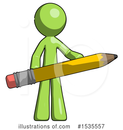 Royalty-Free (RF) Green Design Mascot Clipart Illustration by Leo Blanchette - Stock Sample #1535557