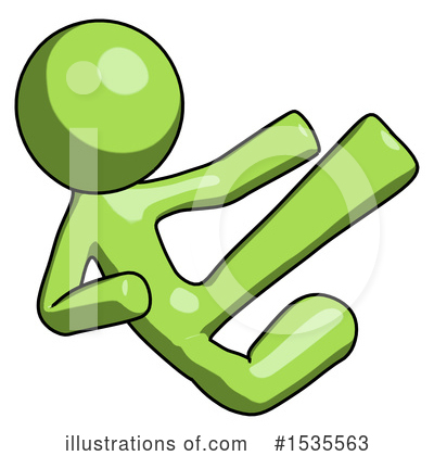 Royalty-Free (RF) Green Design Mascot Clipart Illustration by Leo Blanchette - Stock Sample #1535563