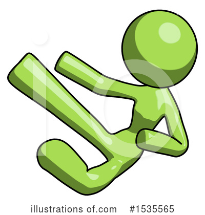 Royalty-Free (RF) Green Design Mascot Clipart Illustration by Leo Blanchette - Stock Sample #1535565