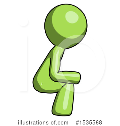 Royalty-Free (RF) Green Design Mascot Clipart Illustration by Leo Blanchette - Stock Sample #1535568