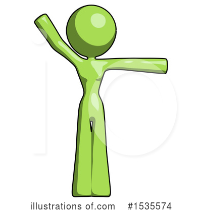 Royalty-Free (RF) Green Design Mascot Clipart Illustration by Leo Blanchette - Stock Sample #1535574