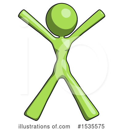 Royalty-Free (RF) Green Design Mascot Clipart Illustration by Leo Blanchette - Stock Sample #1535575