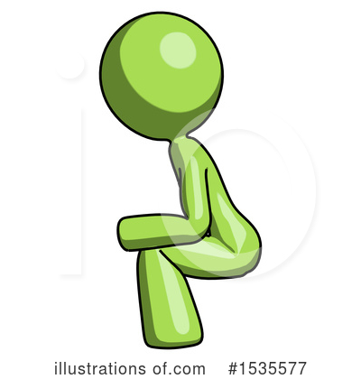 Royalty-Free (RF) Green Design Mascot Clipart Illustration by Leo Blanchette - Stock Sample #1535577