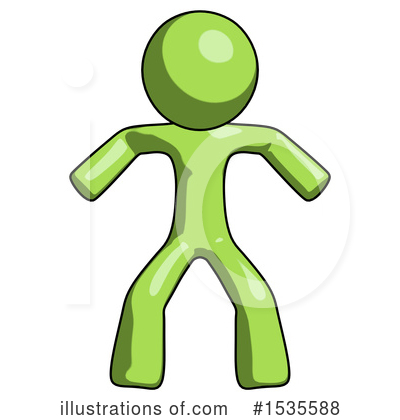 Royalty-Free (RF) Green Design Mascot Clipart Illustration by Leo Blanchette - Stock Sample #1535588