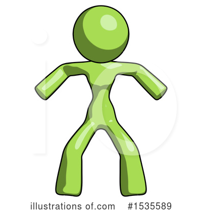 Royalty-Free (RF) Green Design Mascot Clipart Illustration by Leo Blanchette - Stock Sample #1535589