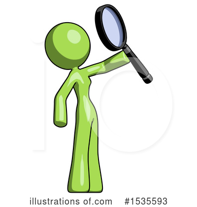 Royalty-Free (RF) Green Design Mascot Clipart Illustration by Leo Blanchette - Stock Sample #1535593