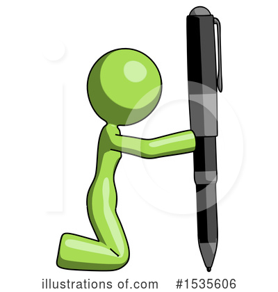 Royalty-Free (RF) Green Design Mascot Clipart Illustration by Leo Blanchette - Stock Sample #1535606