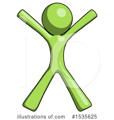 Royalty-Free (RF) Green Design Mascot Clipart Illustration by Leo Blanchette - Stock Sample #1535625