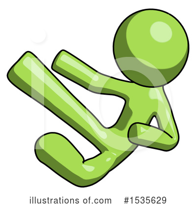 Royalty-Free (RF) Green Design Mascot Clipart Illustration by Leo Blanchette - Stock Sample #1535629