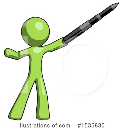 Royalty-Free (RF) Green Design Mascot Clipart Illustration by Leo Blanchette - Stock Sample #1535630