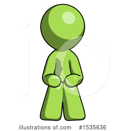 Royalty-Free (RF) Green Design Mascot Clipart Illustration by Leo Blanchette - Stock Sample #1535636