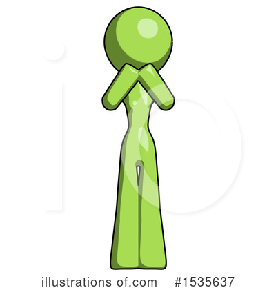 Royalty-Free (RF) Green Design Mascot Clipart Illustration by Leo Blanchette - Stock Sample #1535637