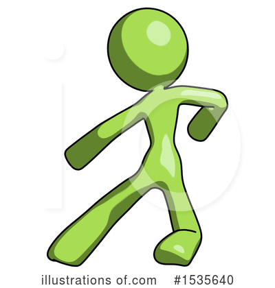 Royalty-Free (RF) Green Design Mascot Clipart Illustration by Leo Blanchette - Stock Sample #1535640