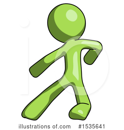 Royalty-Free (RF) Green Design Mascot Clipart Illustration by Leo Blanchette - Stock Sample #1535641