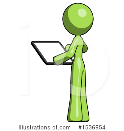Royalty-Free (RF) Green Design Mascot Clipart Illustration by Leo Blanchette - Stock Sample #1536954