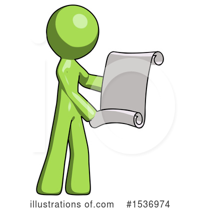 Royalty-Free (RF) Green Design Mascot Clipart Illustration by Leo Blanchette - Stock Sample #1536974