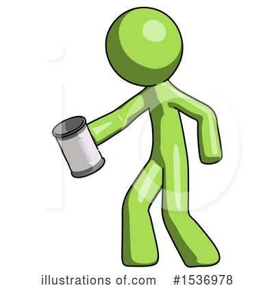Royalty-Free (RF) Green Design Mascot Clipart Illustration by Leo Blanchette - Stock Sample #1536978