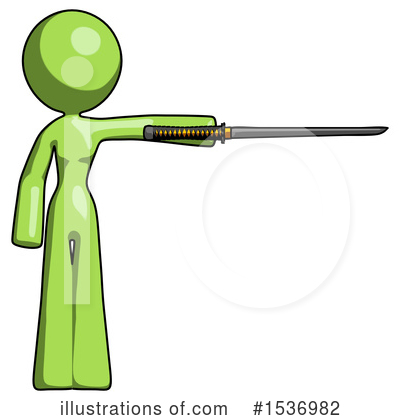 Royalty-Free (RF) Green Design Mascot Clipart Illustration by Leo Blanchette - Stock Sample #1536982