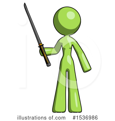 Royalty-Free (RF) Green Design Mascot Clipart Illustration by Leo Blanchette - Stock Sample #1536986
