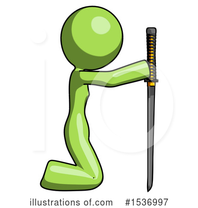 Royalty-Free (RF) Green Design Mascot Clipart Illustration by Leo Blanchette - Stock Sample #1536997