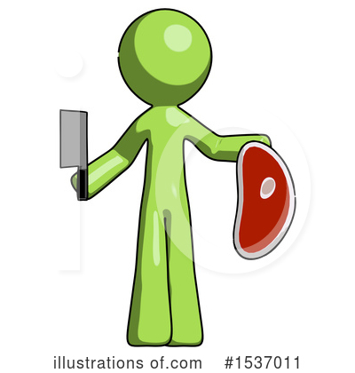 Royalty-Free (RF) Green Design Mascot Clipart Illustration by Leo Blanchette - Stock Sample #1537011