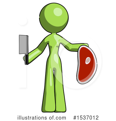 Royalty-Free (RF) Green Design Mascot Clipart Illustration by Leo Blanchette - Stock Sample #1537012