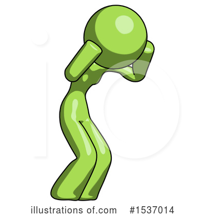 Royalty-Free (RF) Green Design Mascot Clipart Illustration by Leo Blanchette - Stock Sample #1537014