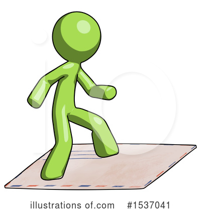 Royalty-Free (RF) Green Design Mascot Clipart Illustration by Leo Blanchette - Stock Sample #1537041