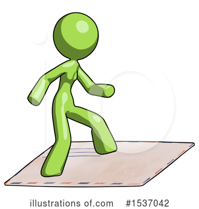 Royalty-Free (RF) Green Design Mascot Clipart Illustration by Leo Blanchette - Stock Sample #1537042