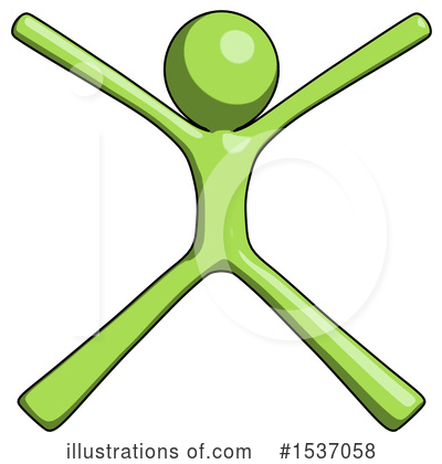 Royalty-Free (RF) Green Design Mascot Clipart Illustration by Leo Blanchette - Stock Sample #1537058