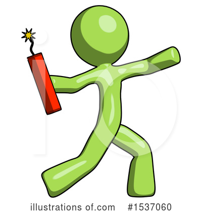 Royalty-Free (RF) Green Design Mascot Clipart Illustration by Leo Blanchette - Stock Sample #1537060